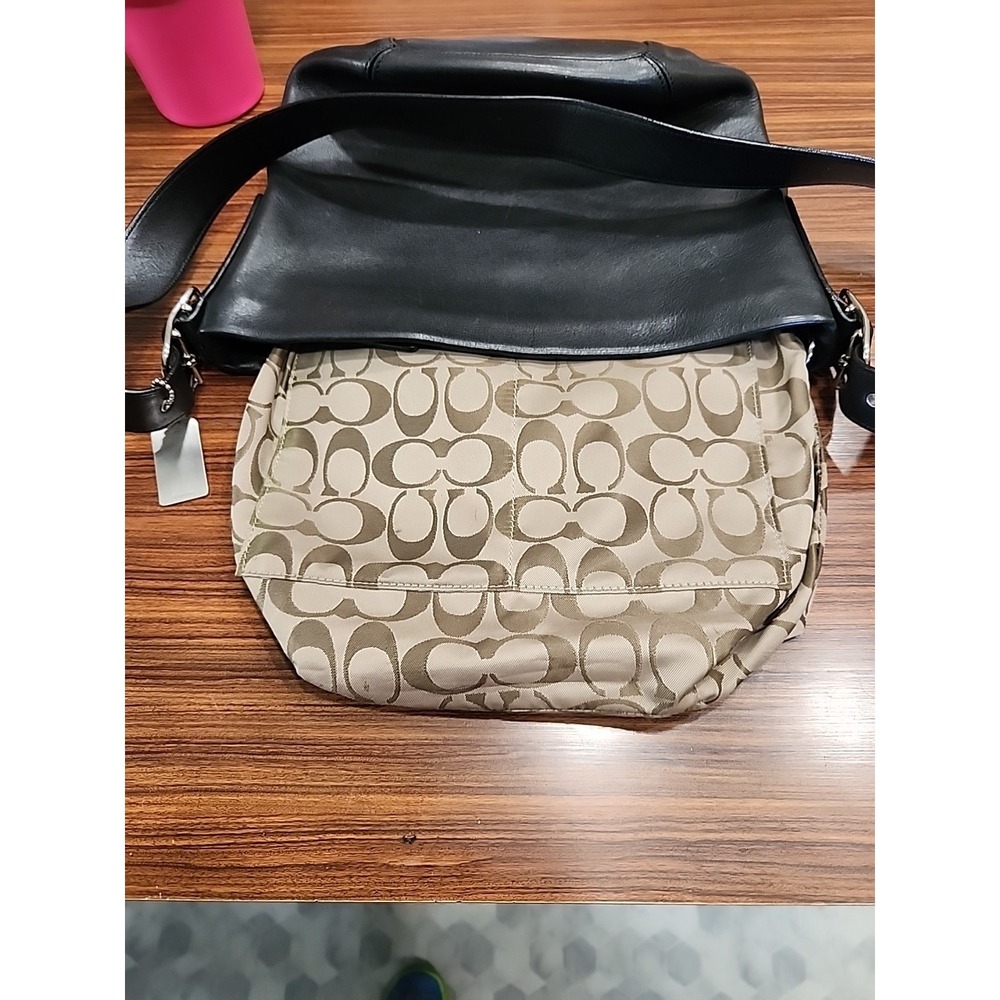 Exc Cond Vintage Coach Soho Bucket Duffle Legacy Purse Black leather Style 9186 - Picture 9 of 11